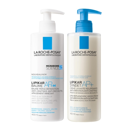 La Roche-Posay Lipikar Balsem AP+ M 400ml en Syndet AP+ Douche 400ml